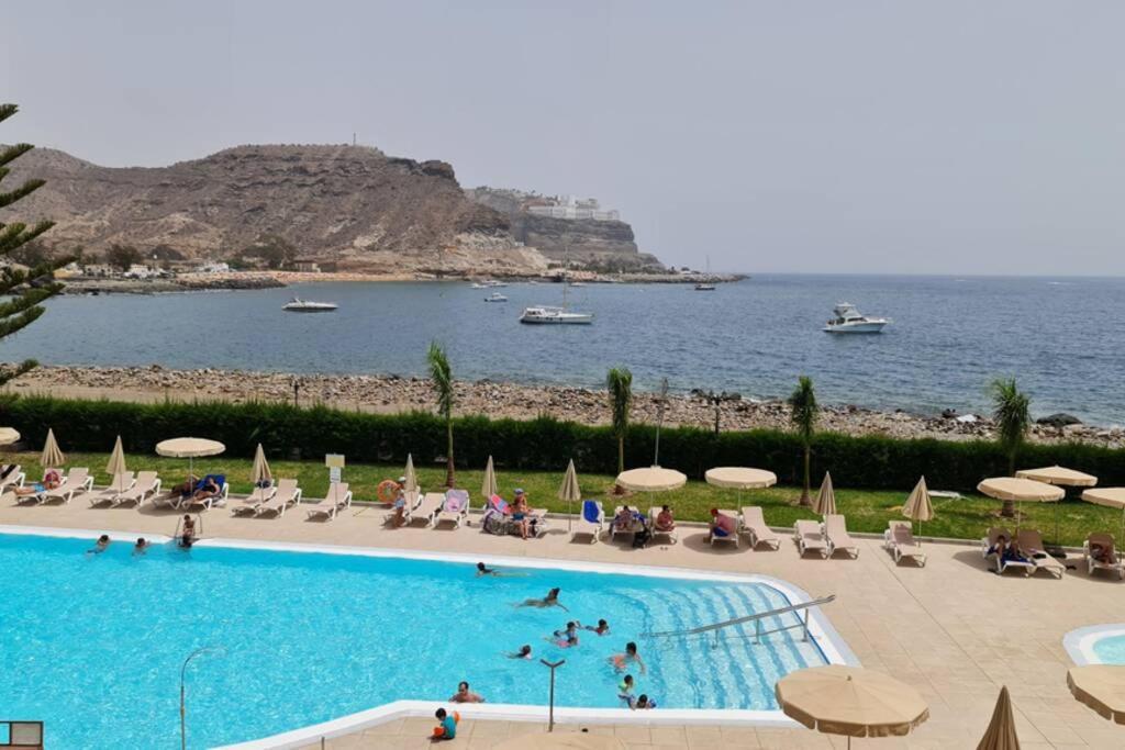 Oceanfront Deluxe-45M,Heated Pools,2Aircondition, 2Tv-65",Dishwasher,600Mb,Lift,Amadores View ! Playa Del Cura  Dış mekan fotoğraf